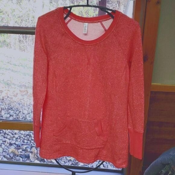 Exertek Pullover Pink Speckled Sz. S Sweatshirt w Kangaroo Pockets - Picture 1 of 7